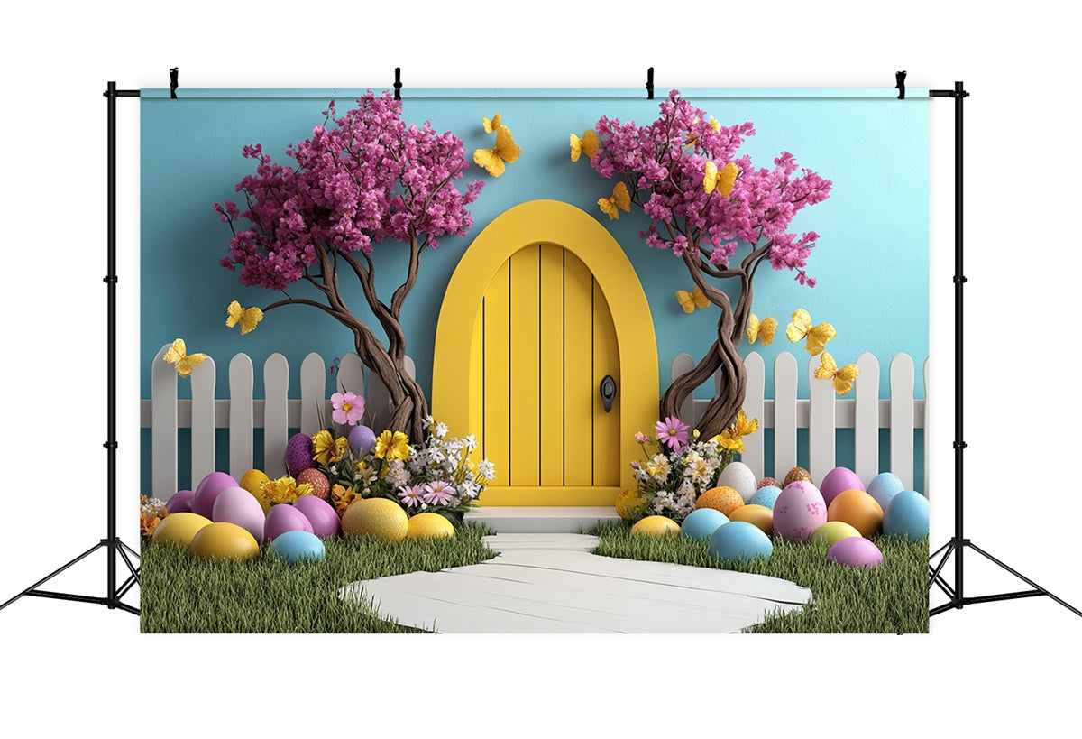 Toile de Fond Pâques Contes de Fées Printemps Arc Jaune CSH2-90