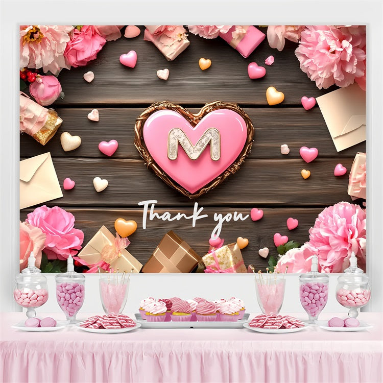 Toile de fond Fête des Mères Personnalisable Célébration Amour et Fleurs CSH3-164
