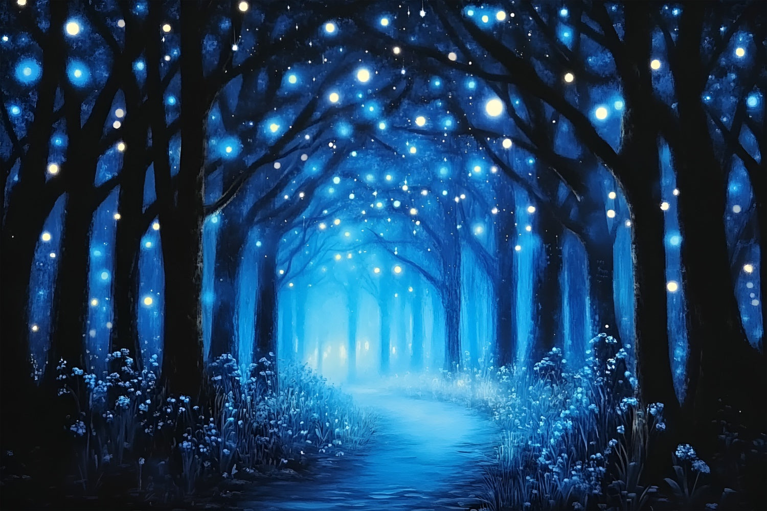 Toile de fond Forêt Enchantée Idées Chemin de Rêve Étincelant CSH4-102