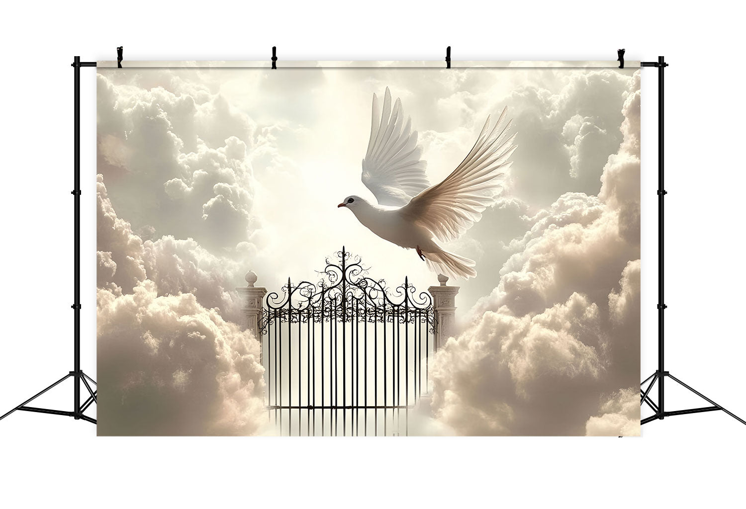 Toile de fond Nuages Portes Célestes Vol de Colombe CSH4-234