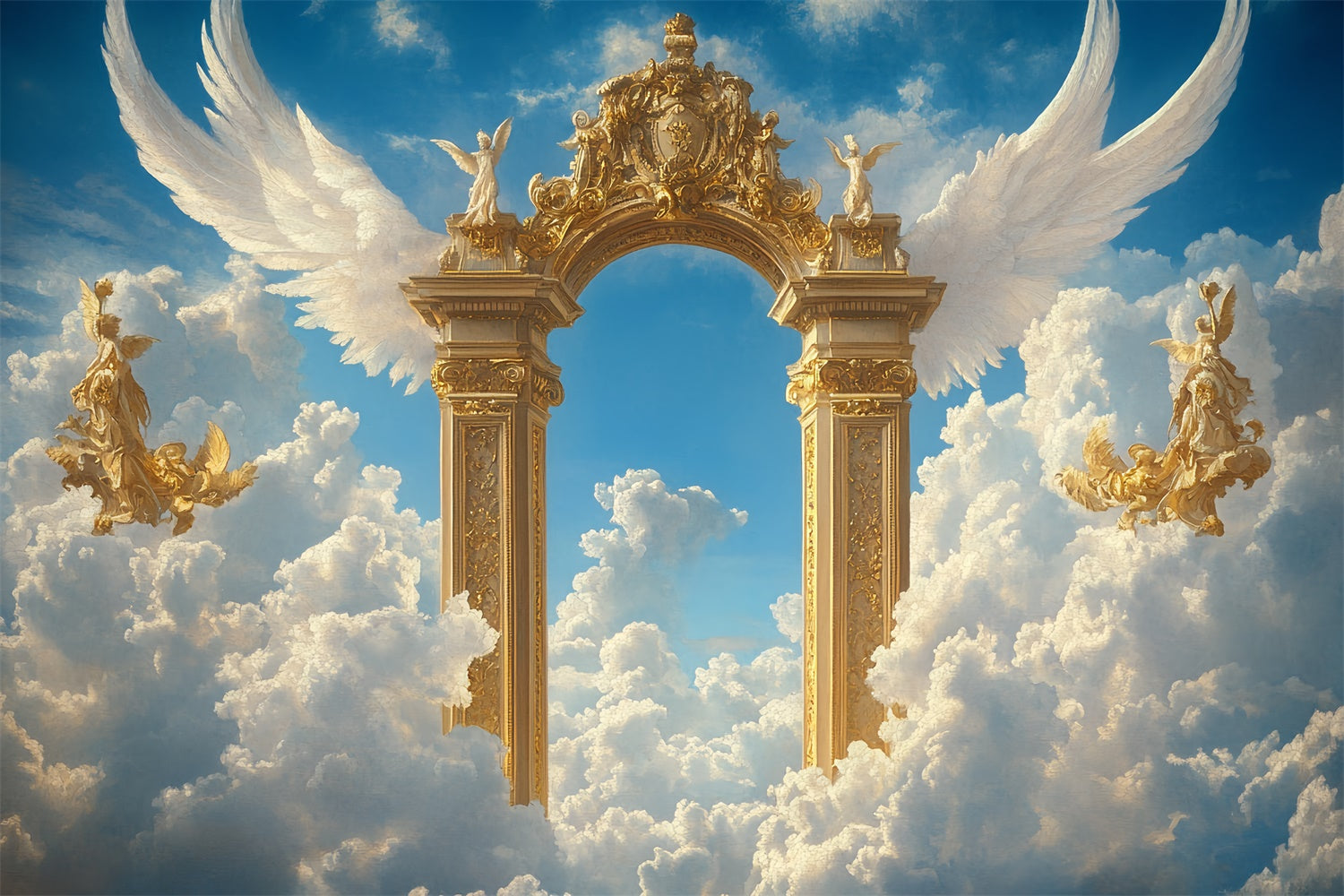 Toile de fond Ciel Portes du Paradis Ailes d’Ange CSH4-243