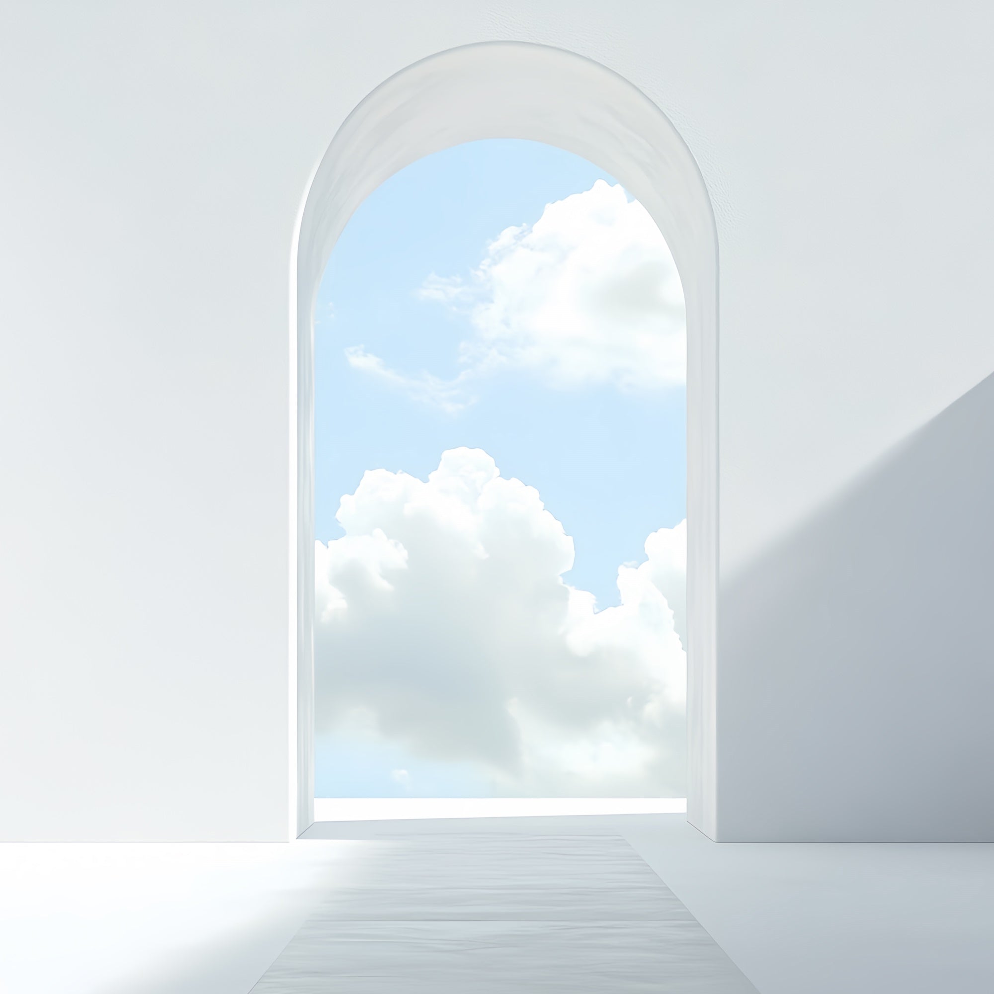 Toile de fond Ciel Nuages Arche Minimaliste CSH4-255
