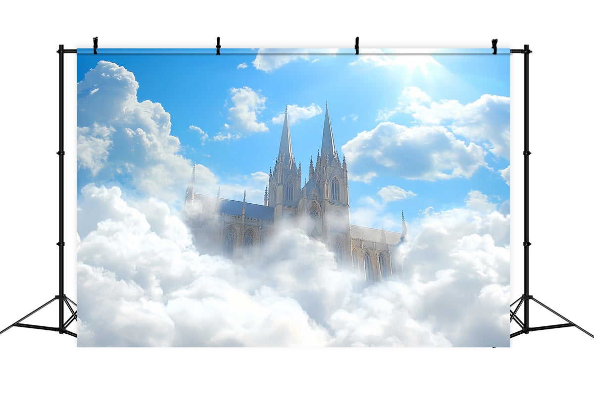 Toile de fond Ciel et Nuages Ciel Rêve Château Sacré CSH4-260