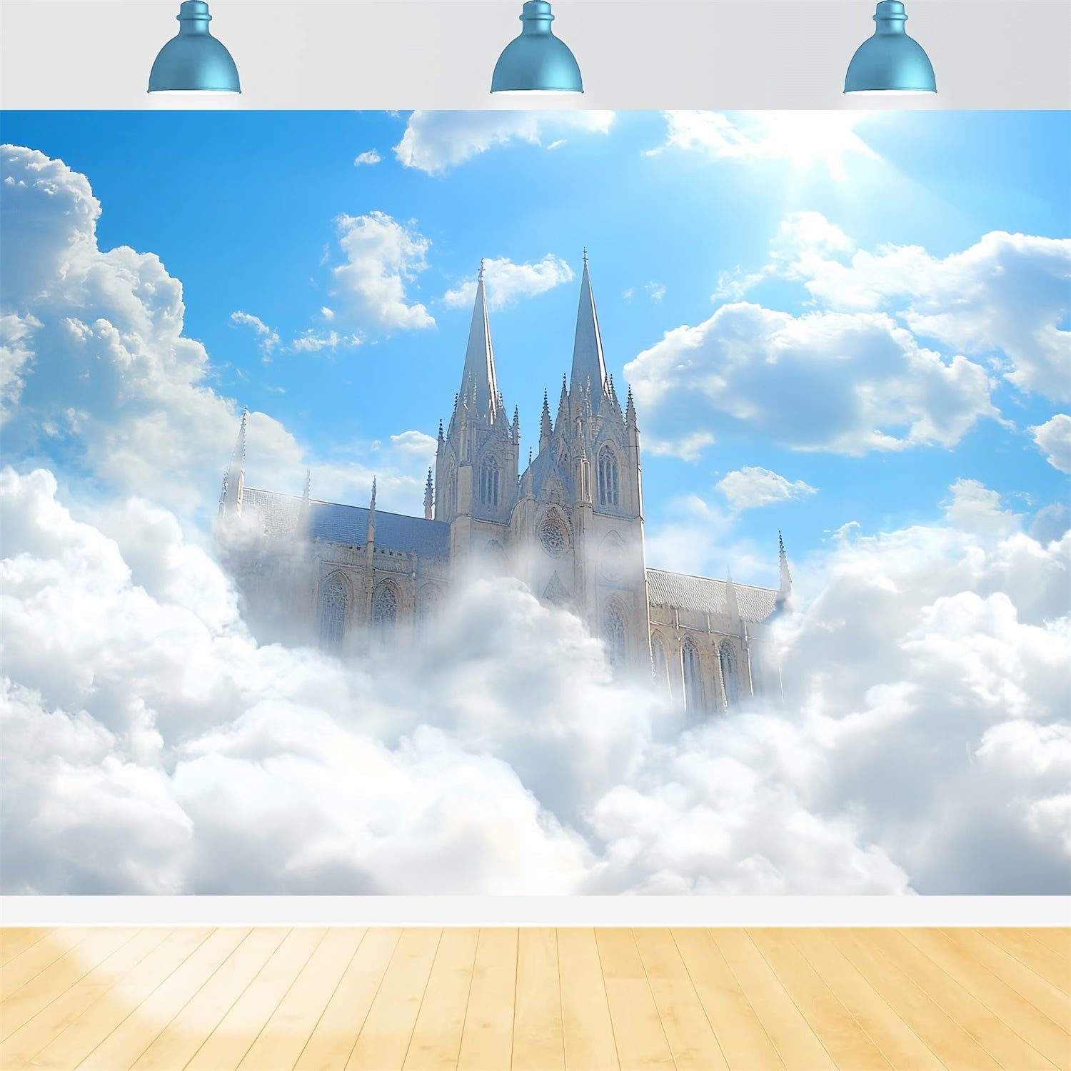 Toile de fond Ciel et Nuages Ciel Rêve Château Sacré CSH4-260