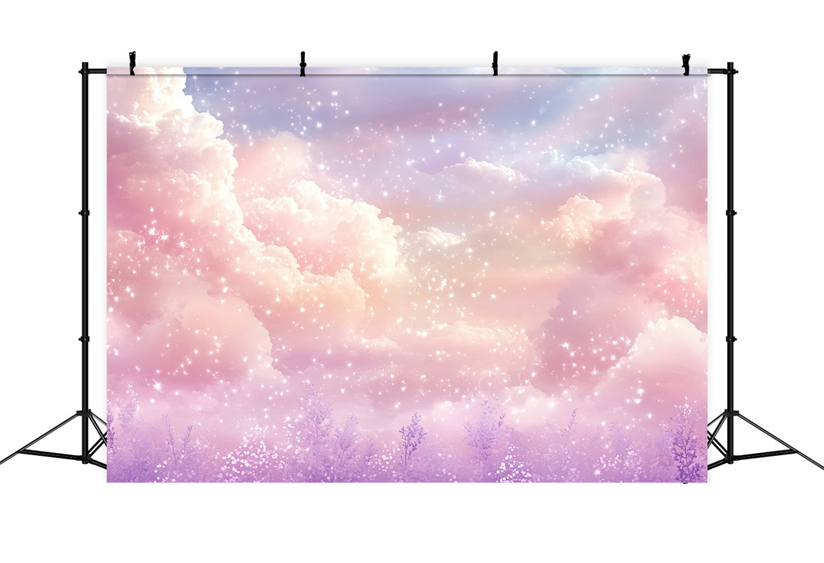 Toile de fond Nuages Ciel Lavande Nuages Brillants CSH4-261
