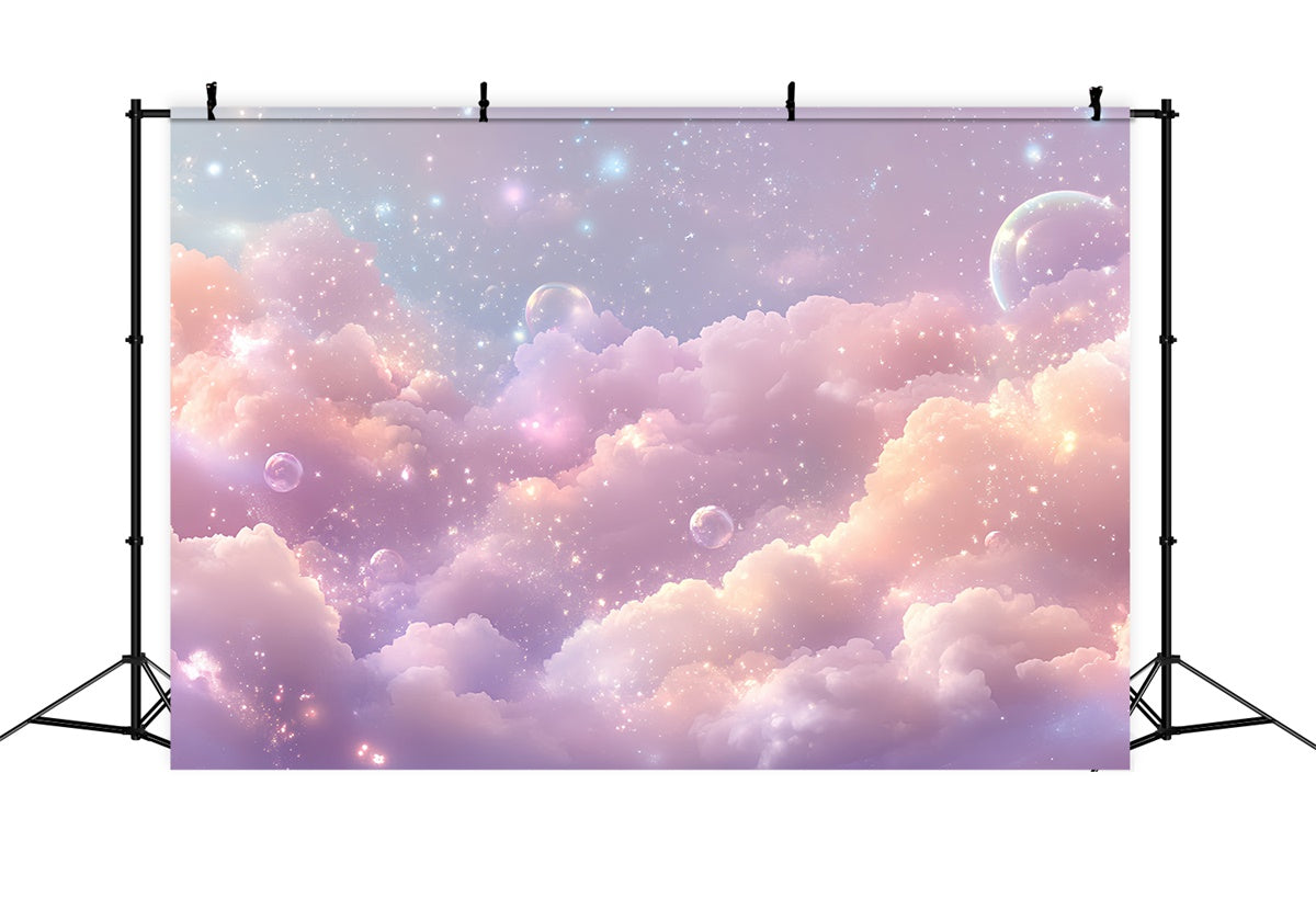 Toile de fond Ciel Nuageux Nuages Pastel Étincelants CSH4-262