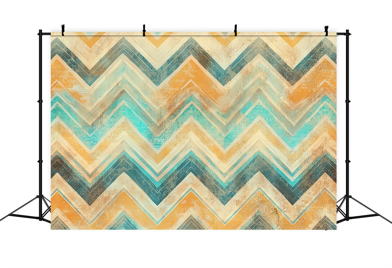 Toile de fond Vintage Pour Photoshoot Motif Abstrait Chevron CSH4-294