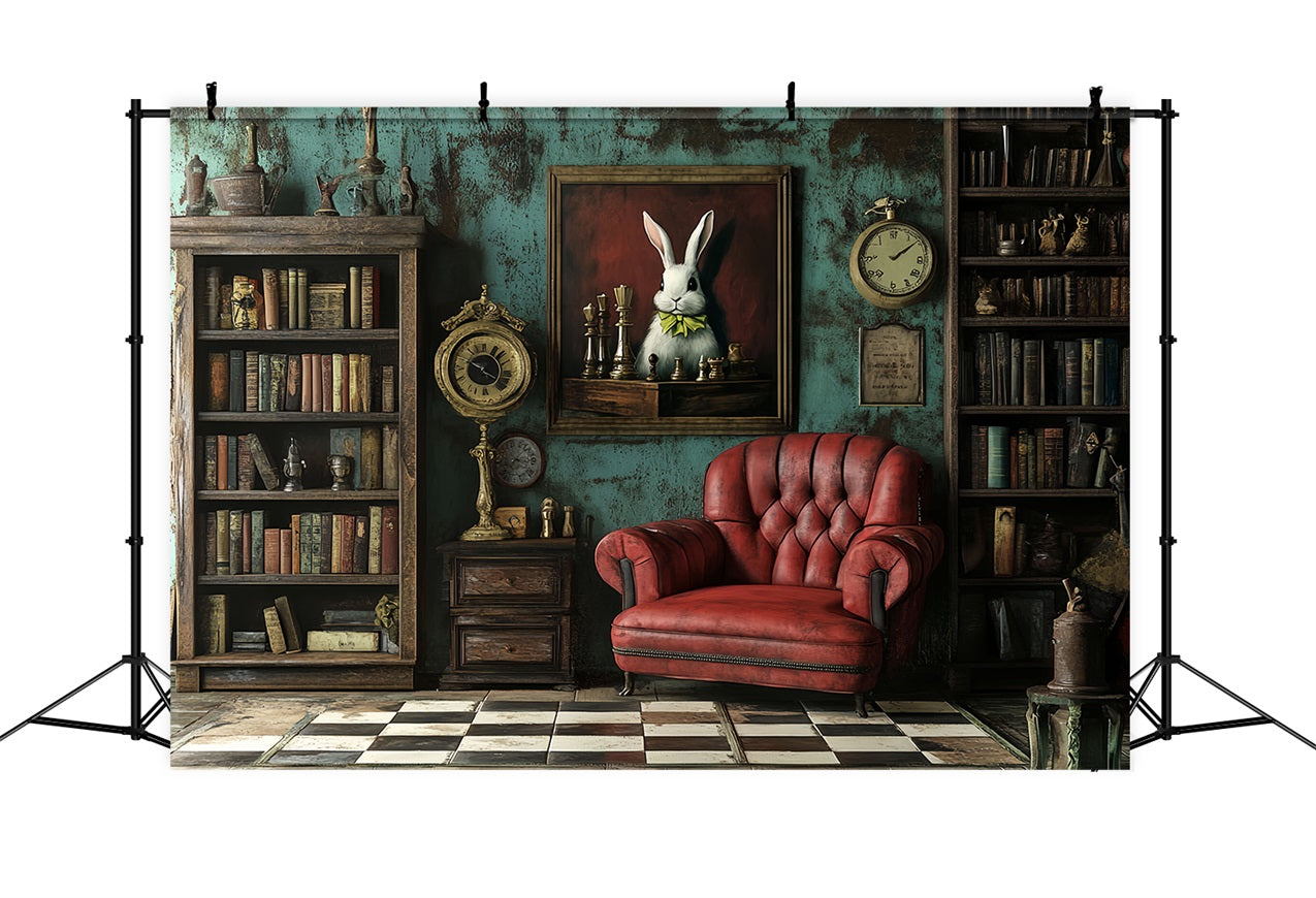 Toile de fond Antique Meubles Bibliothèque Photo Vintage CSH4-300