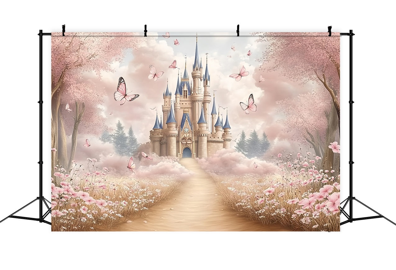 Toile de fond Château de Princesse Jardin Fantastique CSH4-328
