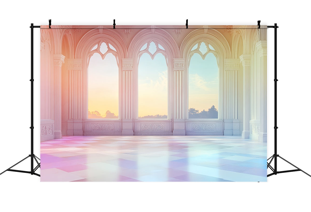 Toile de fond Architecture Fenêtre Palais Coucher de Soleil Rêveur CSH4-418