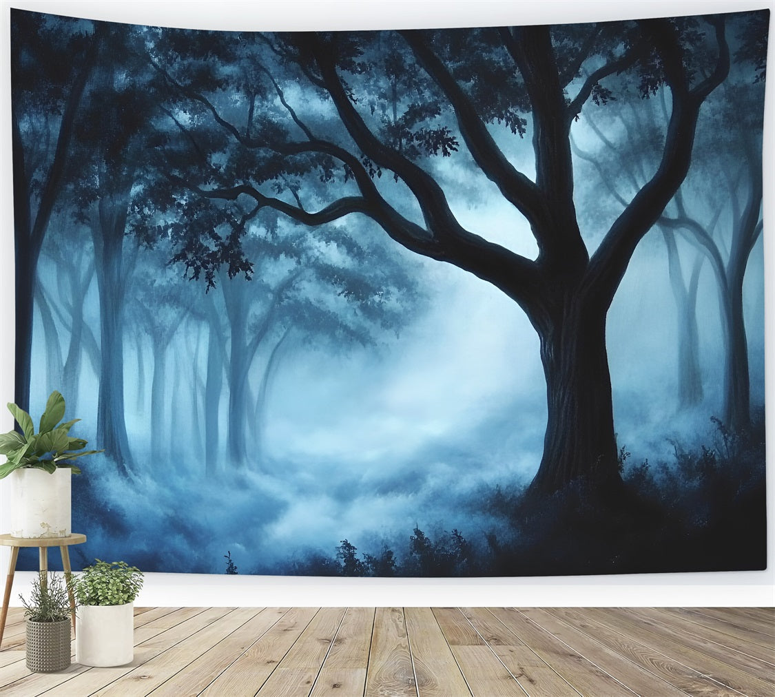 Toile de fond Sous-Bois Photo Brume Ancienne CSH4-89