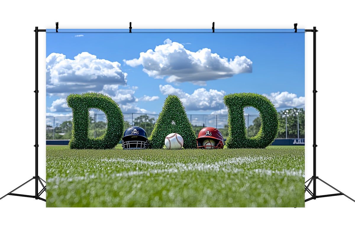 Toile de fond Photo Fête des Pères Gazon Vert Baseball CSH5-47