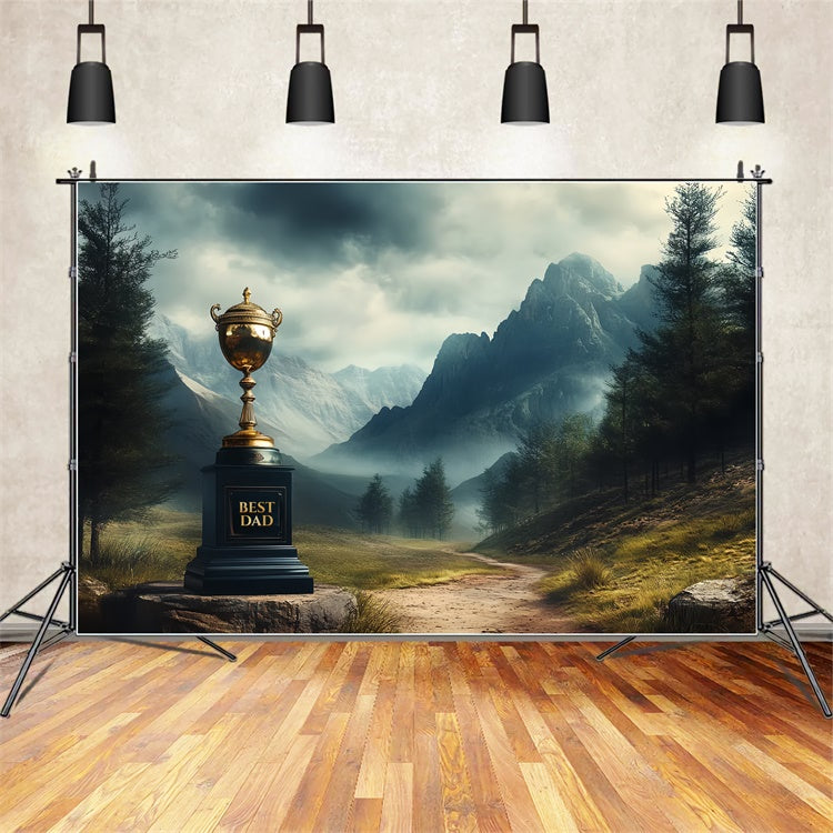 Toile de fond Fête des Pères Montagnes Majestueuses Trophée CSH5-51