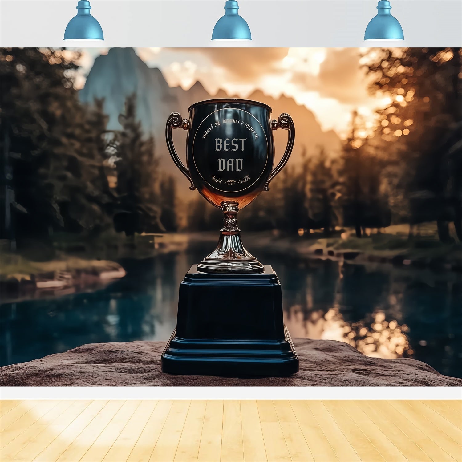 Toile de fond Fête des Pères Reflets du Lac Trophée CSH5-53