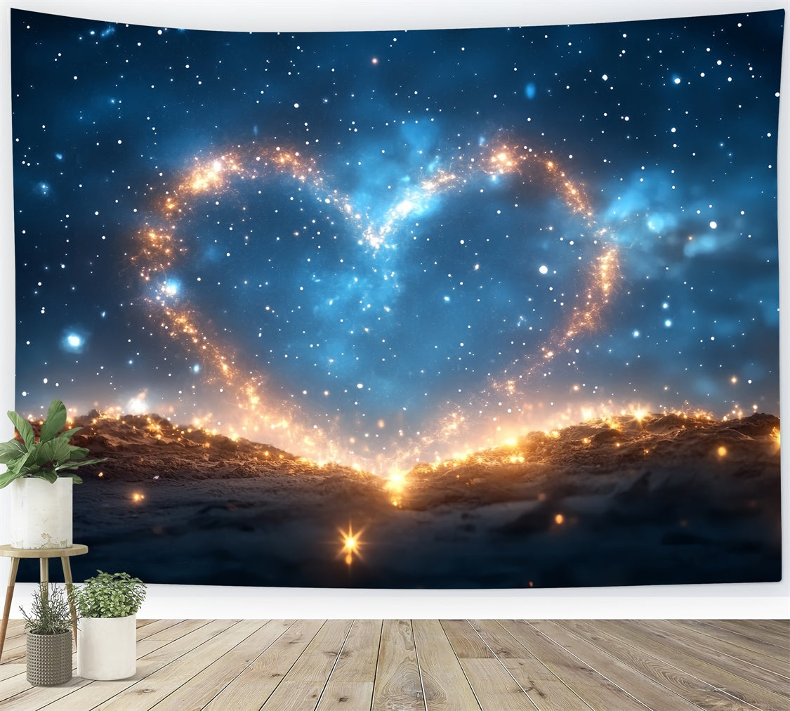 Toile de fond Fête des Pères Idées Galactique Cœur Étoilé CSH5-66