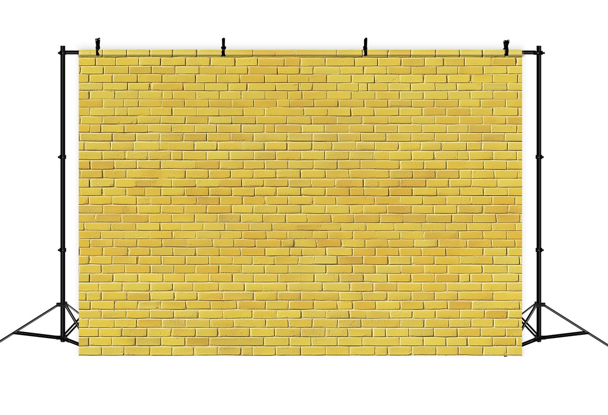 Toile de fond Photo Mur de Brique Jaune Citron Dynamique CSH6-151