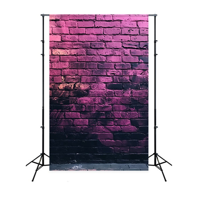 Toile de fond Mur de Brique Graffiti Violet de Minuit CSH6-158