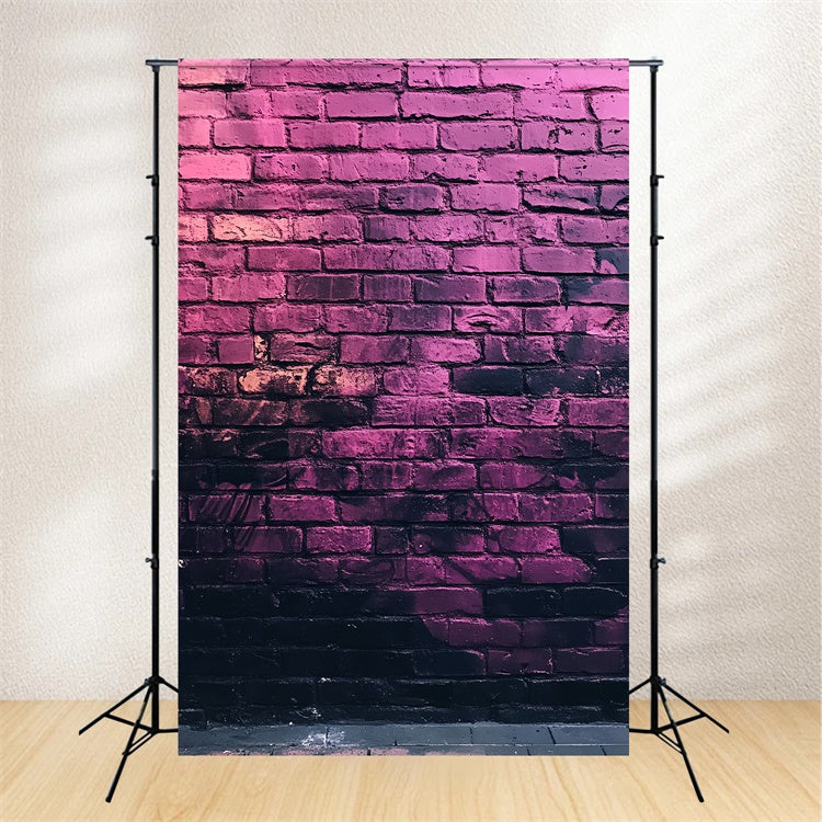Toile de fond Mur de Brique Graffiti Violet de Minuit CSH6-158