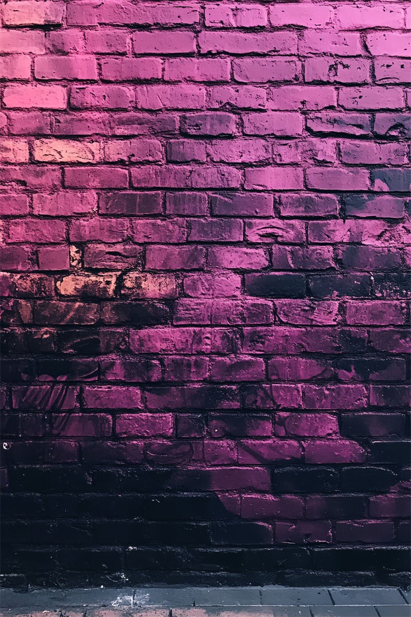 Toile de fond Mur de Brique Graffiti Violet de Minuit CSH6-158