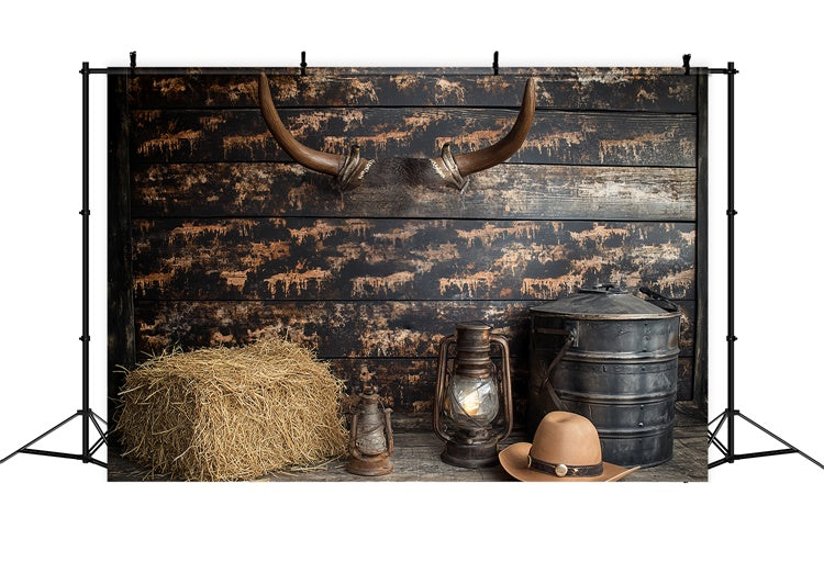 Toile de fond Cake Smash Grange Cowboy de l’Ouest CSH6-292