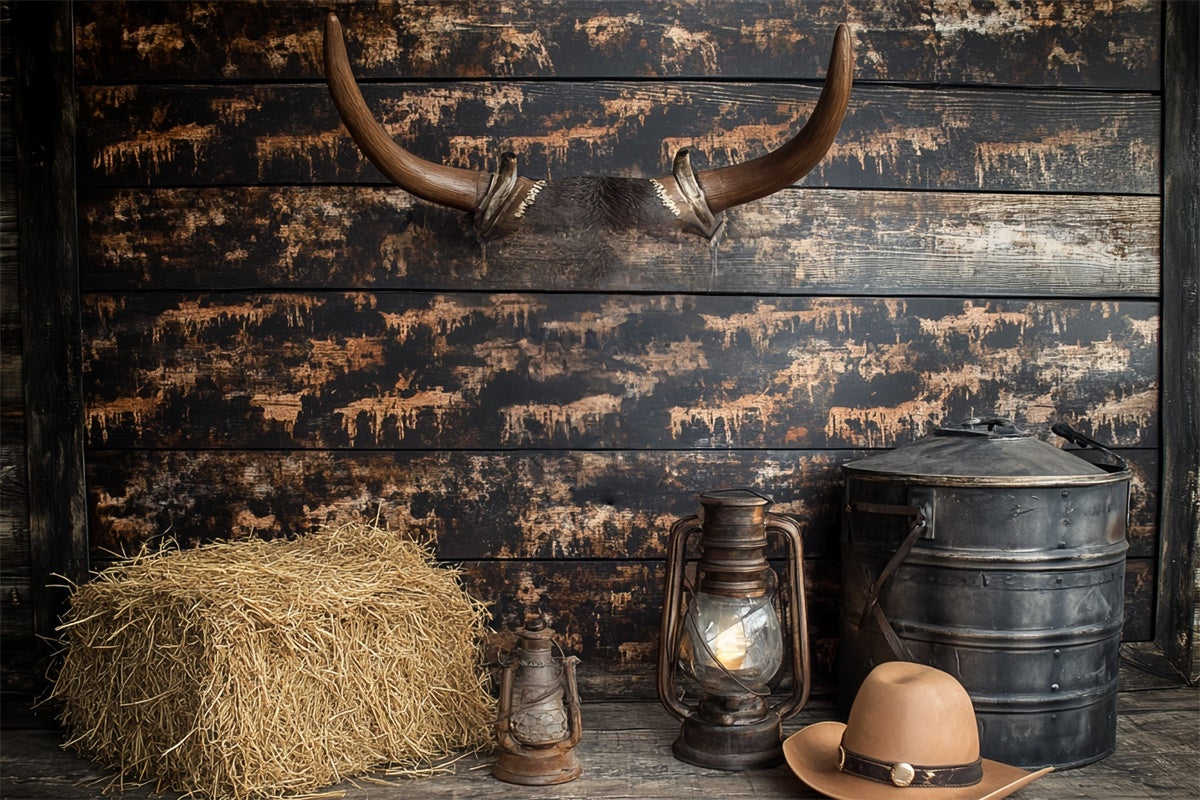Toile de fond Cake Smash Grange Cowboy de l’Ouest CSH6-292