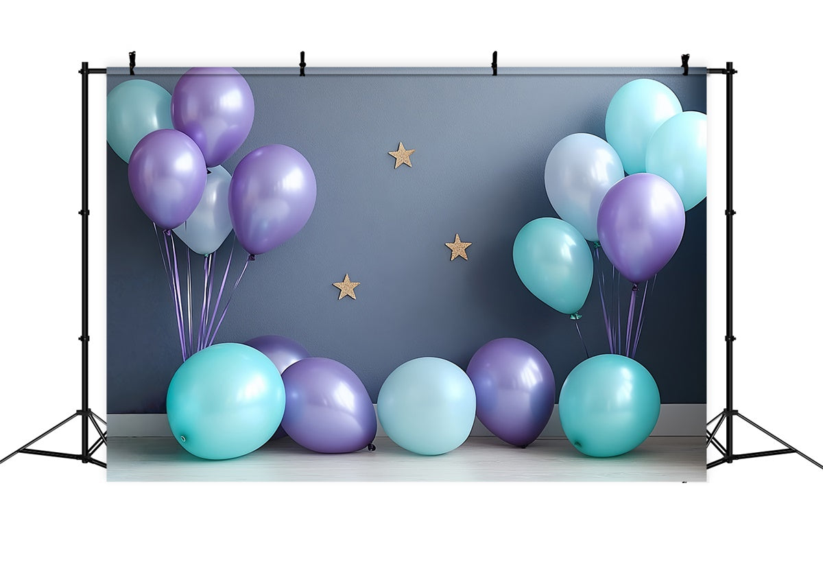 Toile de fond Cake Smash Rêve de Ballons Bleus CSH6-324