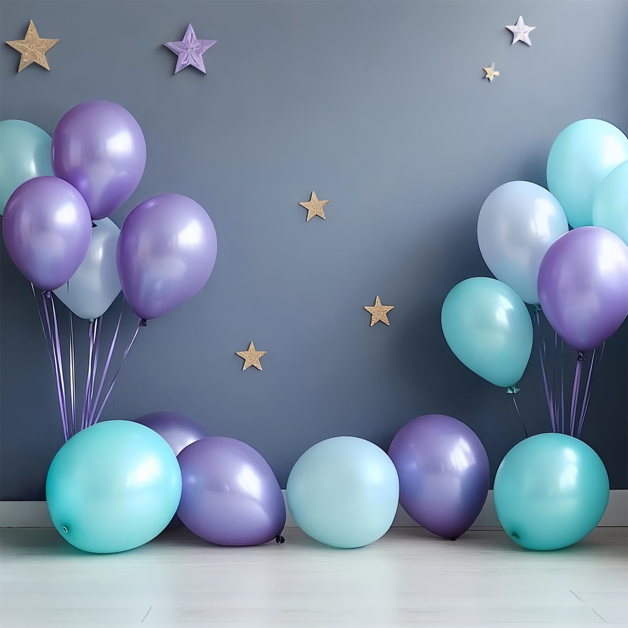 Toile de fond Cake Smash Rêve de Ballons Bleus CSH6-324