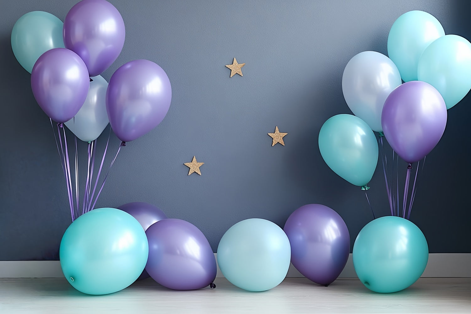 Toile de fond Cake Smash Rêve de Ballons Bleus CSH6-324