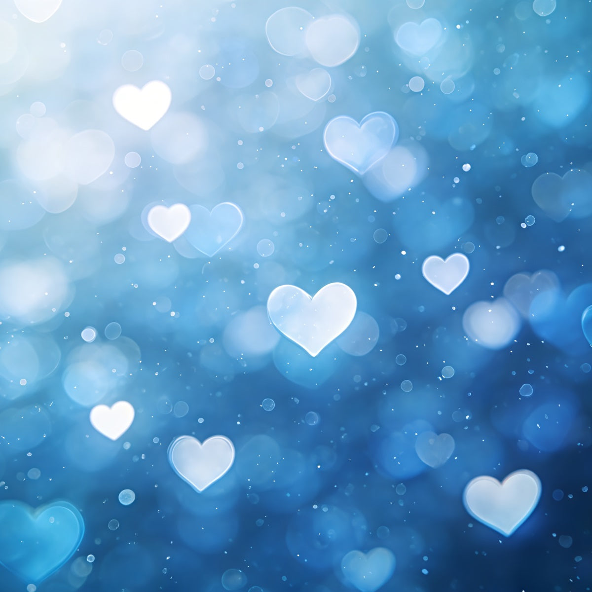 Fond Photo Saint-Valentin Lueur Bleue Cœur Romantique CSH61-104