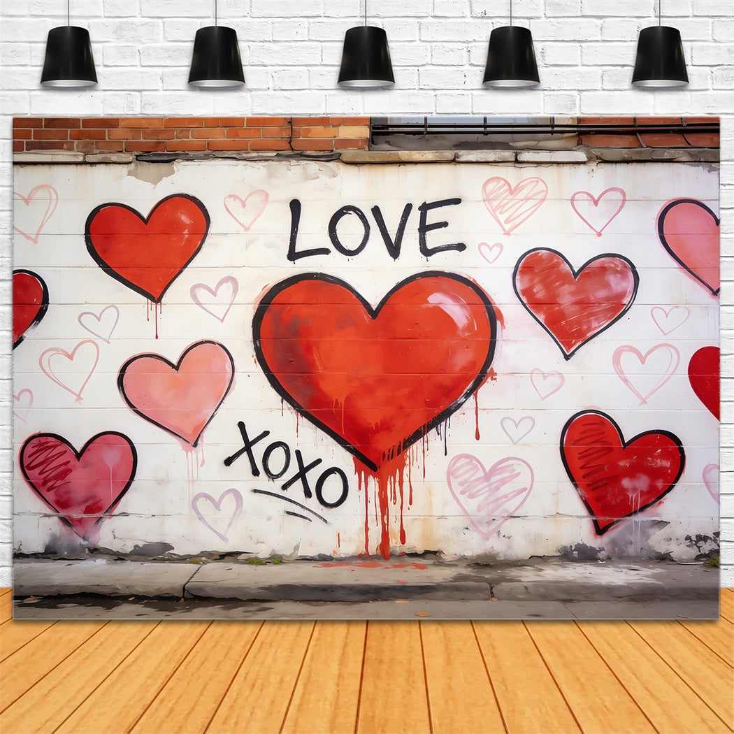 Toile de fond Saint-Valentin Cœur Amour Urbain CSH61-105