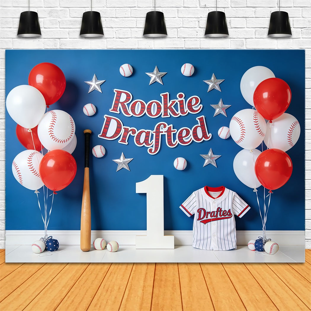 Fond Photo Baseball Mur Ballons Recrue Sélectionnée CSH61-175