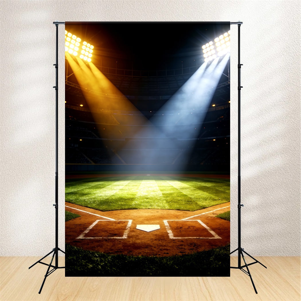 Fond Photo Sport Lumières Stade Double Couleur CSH61-179
