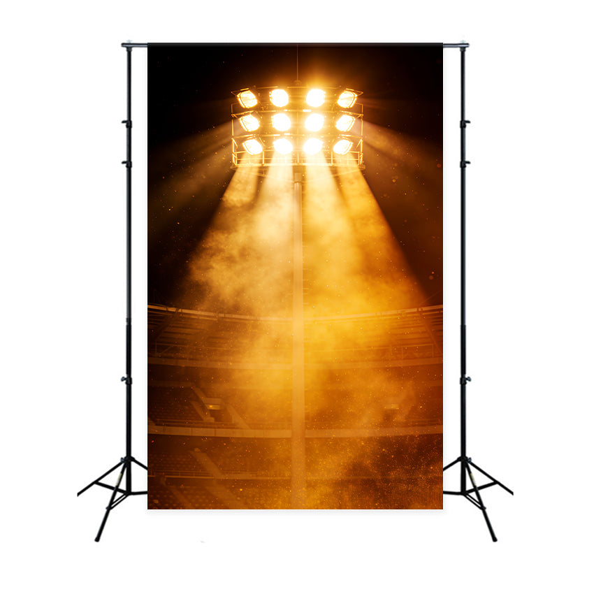 Fond Studio Photo Baseball Explosion Lumière Stade Dorée CSH61-181