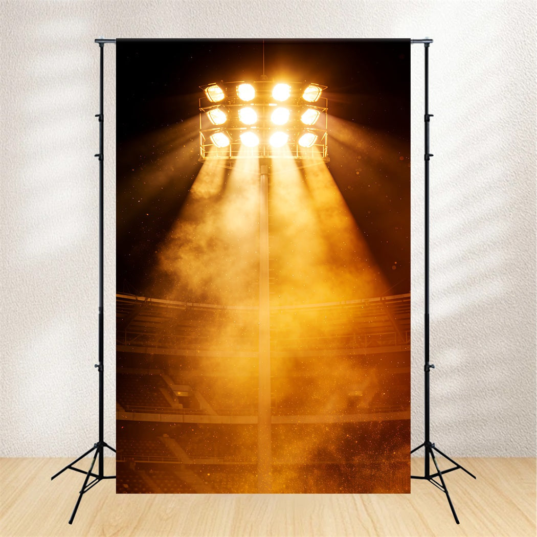 Fond Studio Photo Baseball Explosion Lumière Stade Dorée CSH61-181
