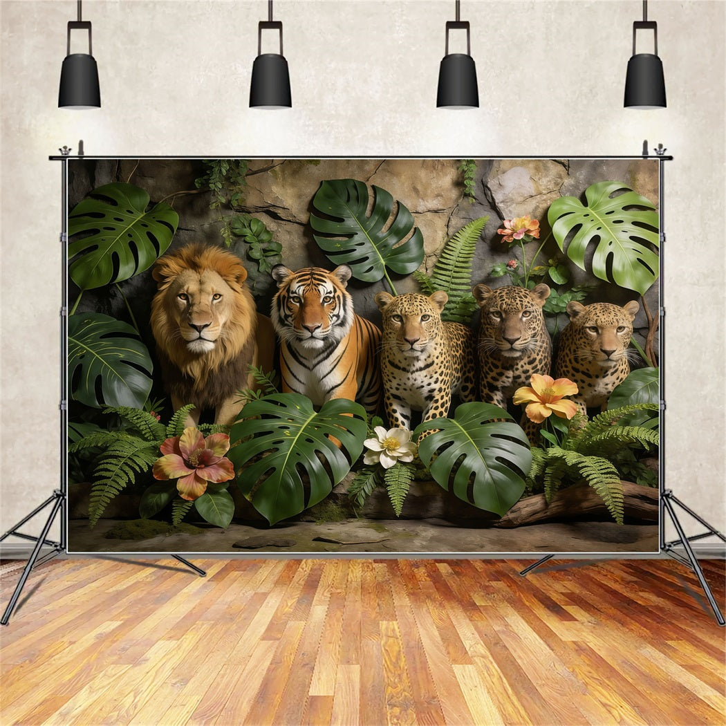Fond Photo Forêt Mur Portrait Animaux Jungle Sauvage CSH61-214