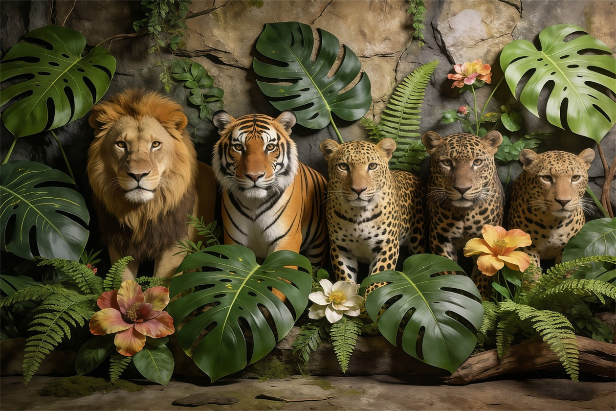 Fond Photo Forêt Mur Portrait Animaux Jungle Sauvage CSH61-214