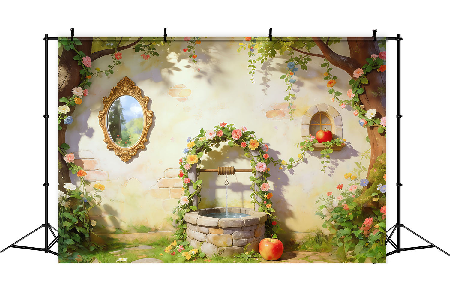 Fond Studio Forêt Fantastique Jardin Enchanté Puits À Souhaits CSH61-225