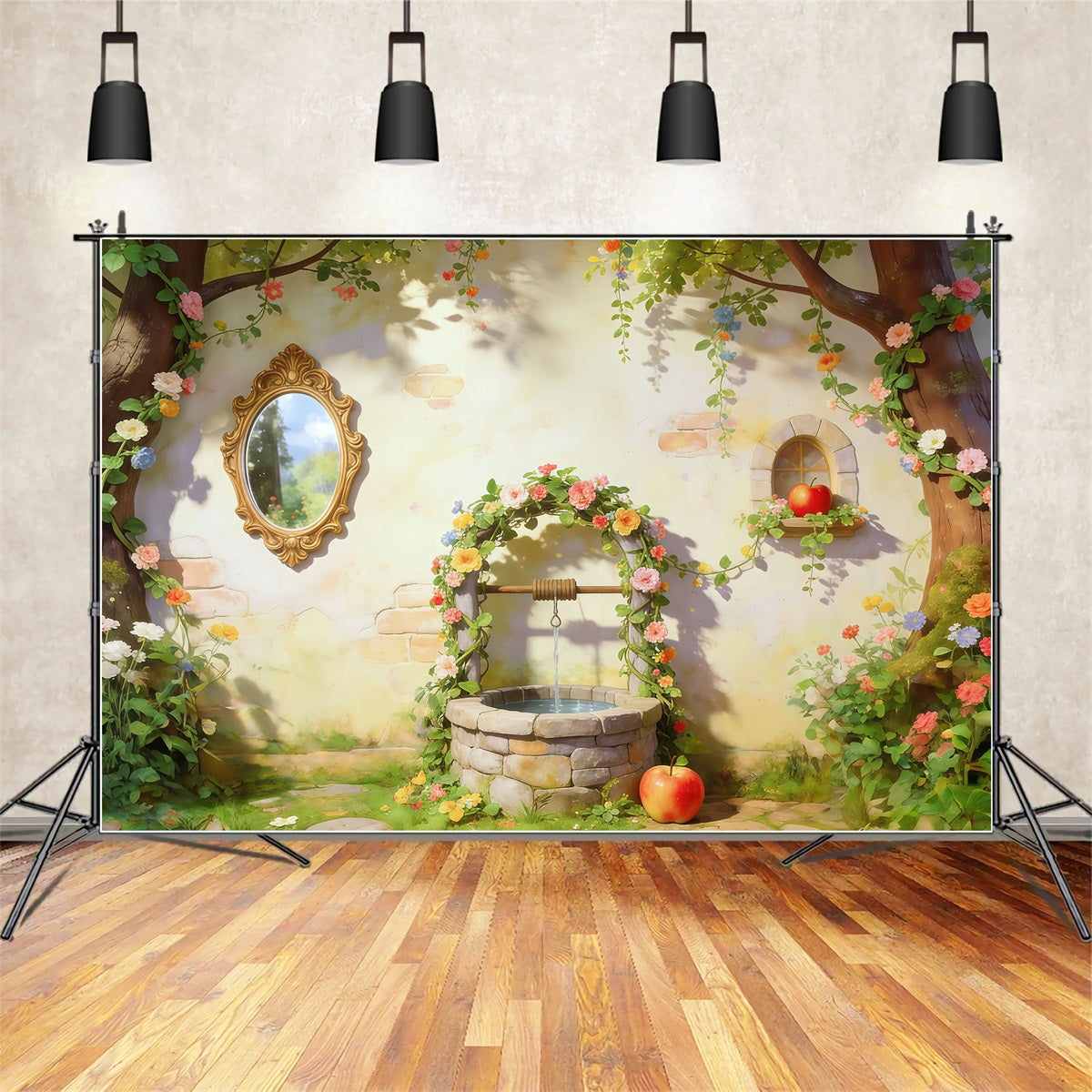 Fond Studio Forêt Fantastique Jardin Enchanté Puits À Souhaits CSH61-225