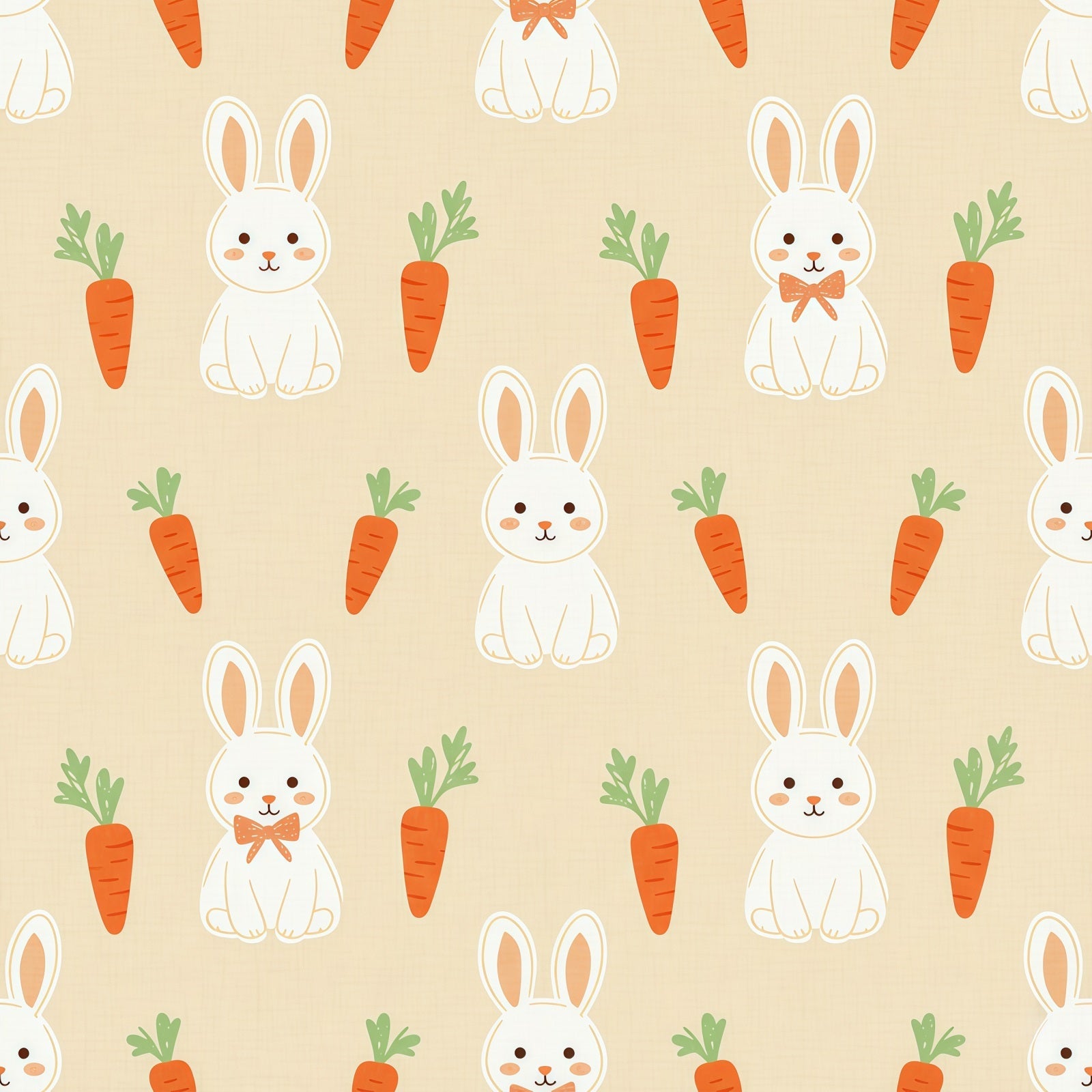 Fond de Pâques Motif Carottes Dessin Animé CSH61-32