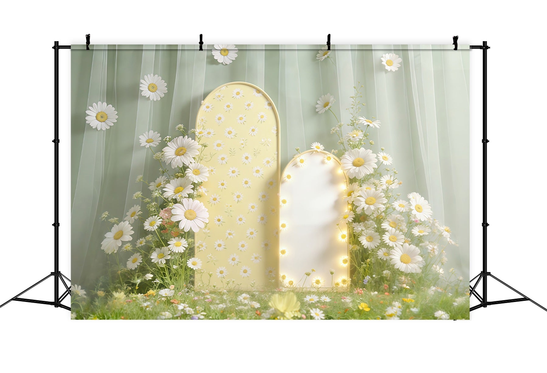 Toile de fond Pâques Arche Jardin Floral Lumière Douce CSH61-66