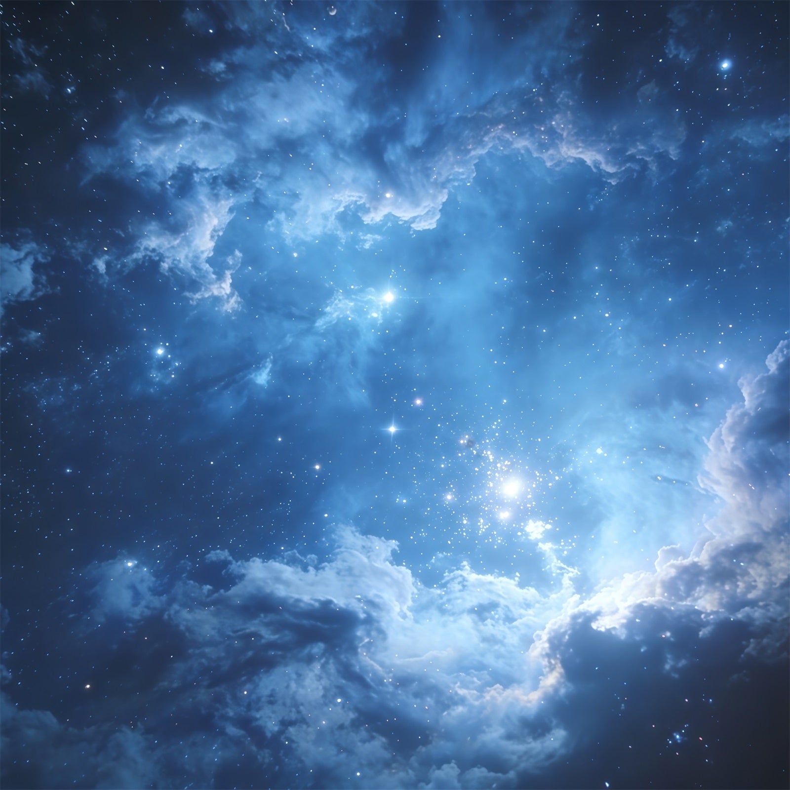 Fond Photo Ciel Espace Cosmique Étoiles Bleues CSH62-125