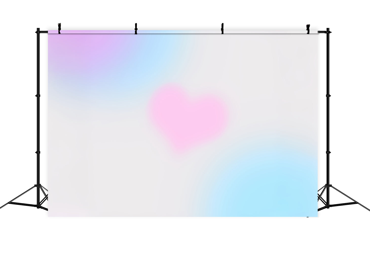 Toile de Fond Photographie Dégradée Cœur Amour Rose Bleu Violet CSH62-32