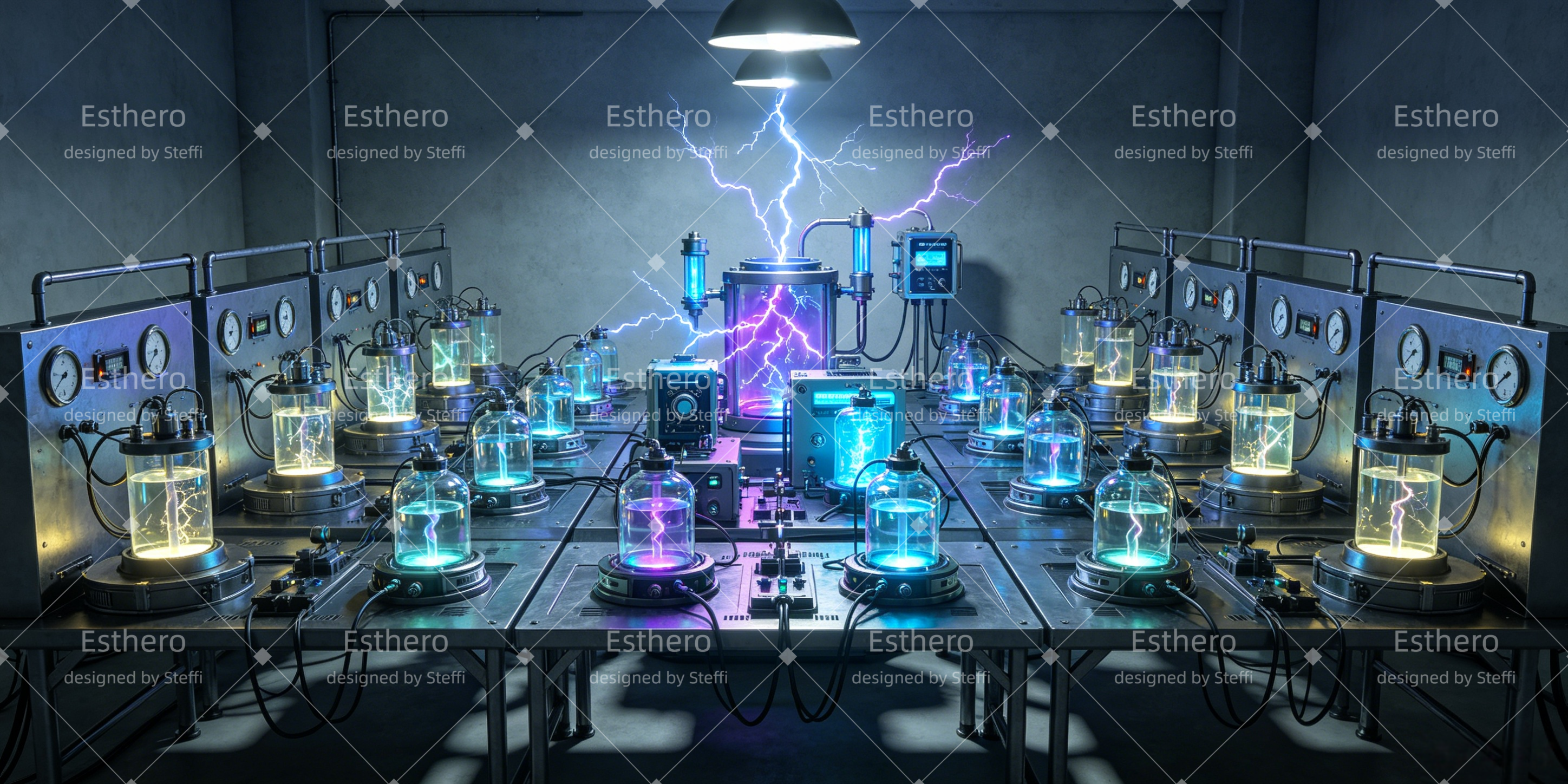 Décor de Spectacle Laboratoire Scientifique Électrique CSH66-T35
