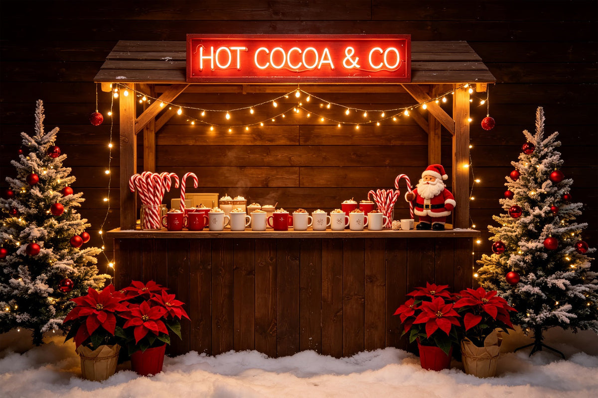 Décor De Noël Pour Une Fête Barre De Chocolat Chaud En Bois Décor De Fête De Noël CSH69-74