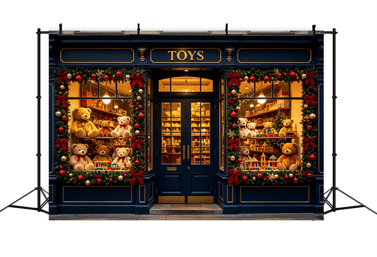 Décor Intérieur De L'Atelier Du Père Noël Présentoir Pour Ours En Peluche Dans Un Magasin CSH69-88