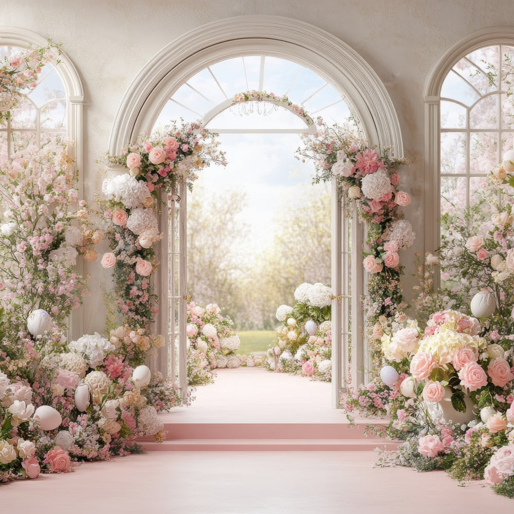 Toiles de Fond Fête des Mères Arche de Fleurs Enchantée GQ2-160