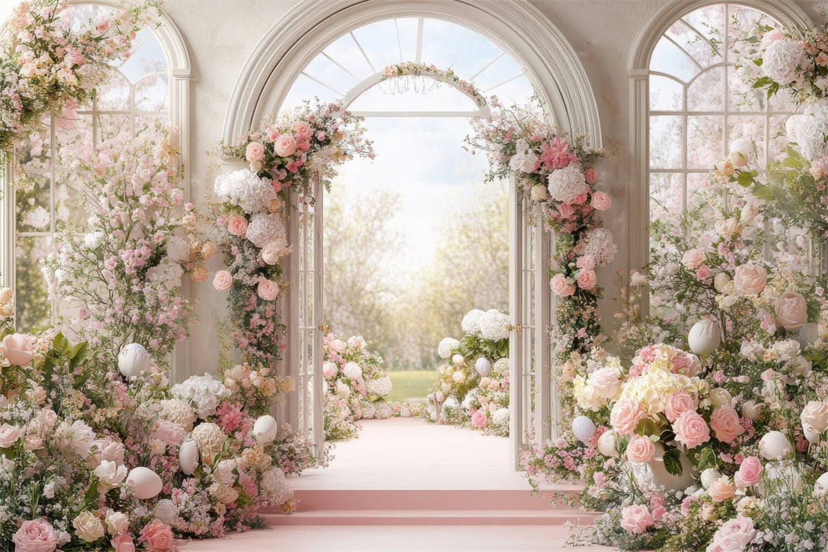 Toiles de Fond Fête des Mères Arche de Fleurs Enchantée GQ2-160