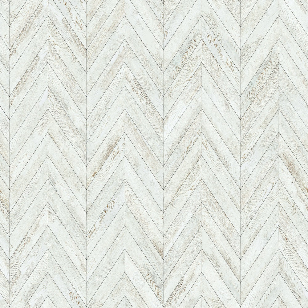 Toile de fond Bois Blanc Motif Chevron GQ4-124