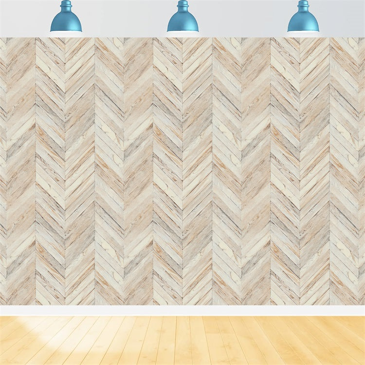 Toile de fond Photographie Bois Chevron Beige GQ4-131