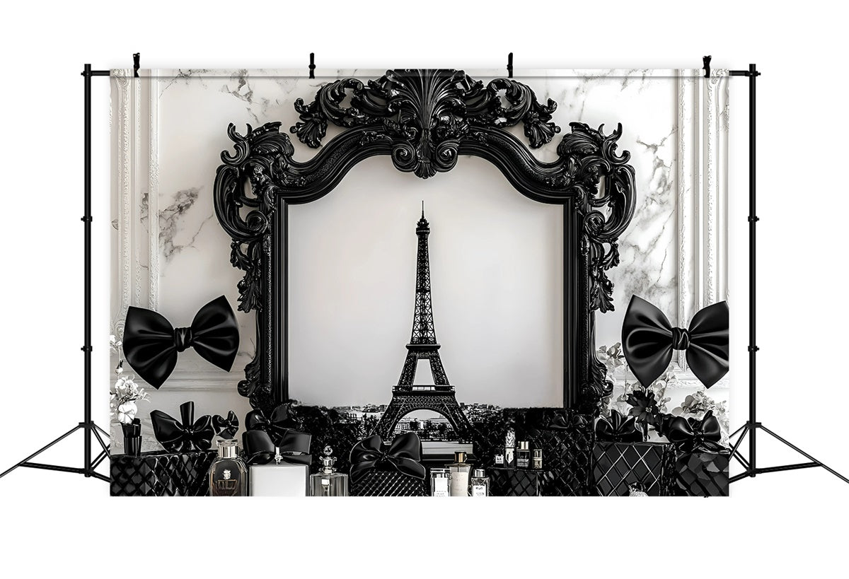 Toile de fond Paris Cadre Noir Parfum de Luxe GQ4-166